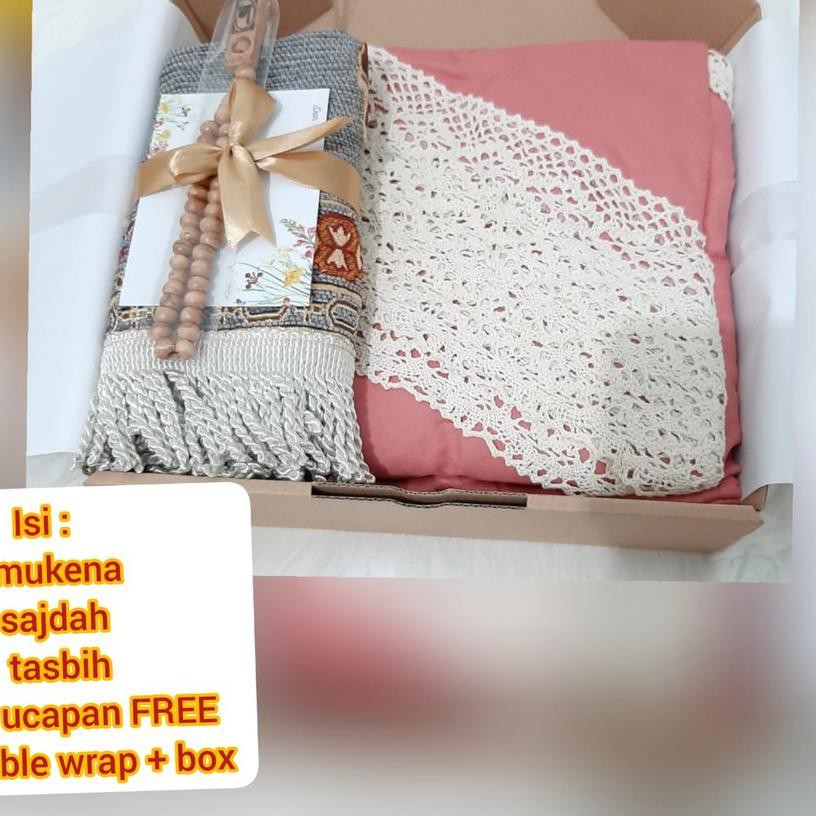 ❃ Kado Pernikahan mukena free box / Hampers Mukenah Untuk Kado Pernikahan Ulang Tahun cewek Wisuda ♗