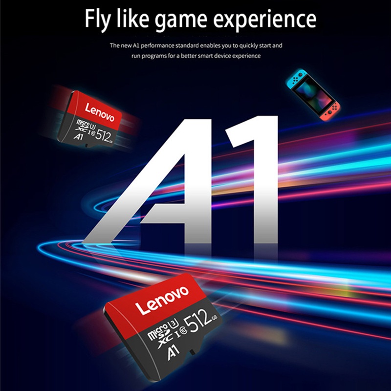 Lenovo 512GB Micro SD Card 256GB 128GB 64GB 32GB Class 10