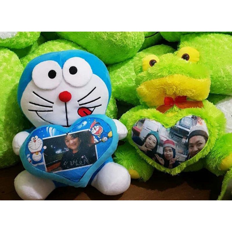 Boneka Doraemon Love Ukir Nama/ Foto 40CM Kado Unik Proses Cepat