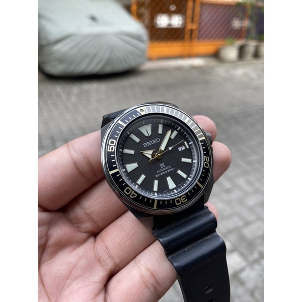 Seiko Prospex Samurai SRPB55K1 SRPB55 Gold Brown Black Automatic Divers Turtle Skx Sumo Pre Owned Se