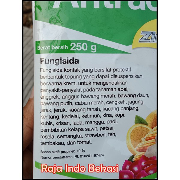 Fungisida Antracol 70 Wp 250 Gram Gr Obat Tanaman Jamur Untuk Anggrek Dan Tanaman Lain | Bukan Pupuk