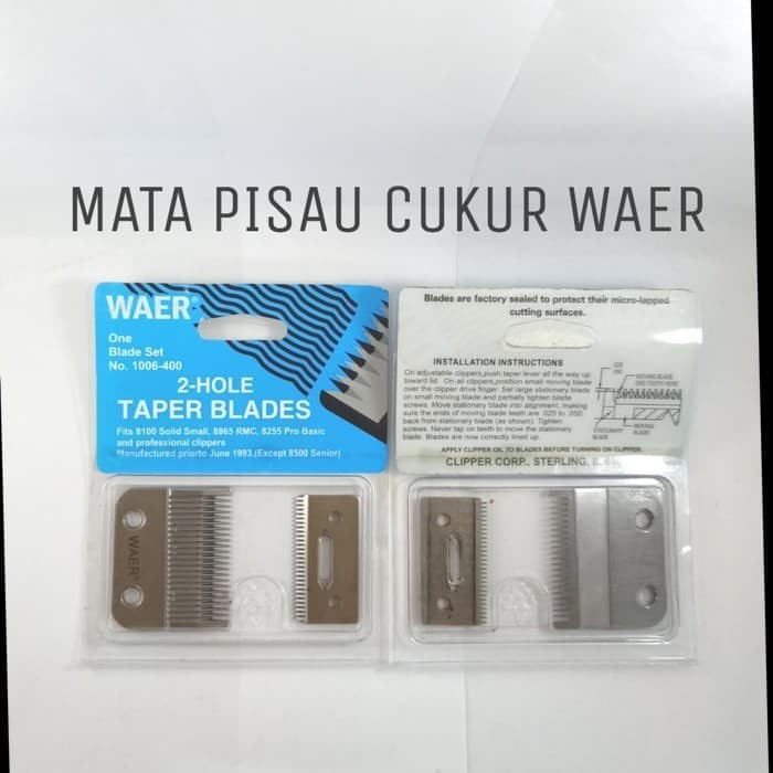 Mata Pisau Cukur WAER Wahl / Spare Part Mata Pisau Alat Cukur WAER