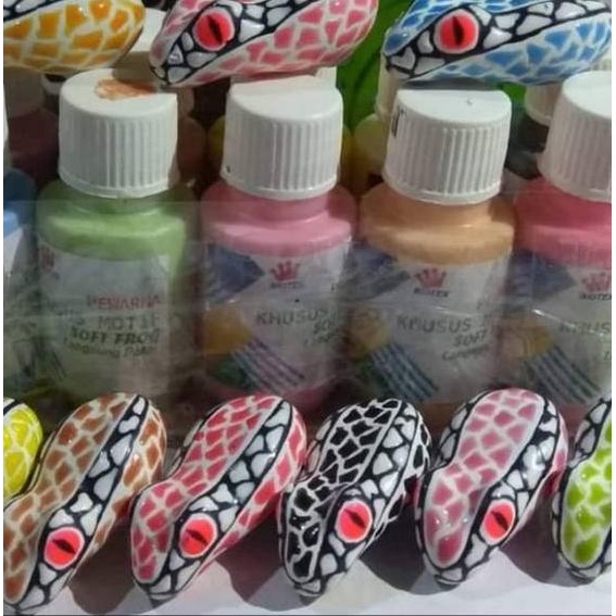

[KODE 9YZ0K] Cat Khusus Motif Paket 2 ( 6 warna )