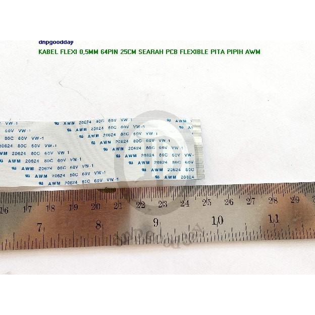 

Kabel Flexi 0,5Mm 64Pin 25Cm Searah Pcb Flexible Pita Pipih Awm Dnpgood11