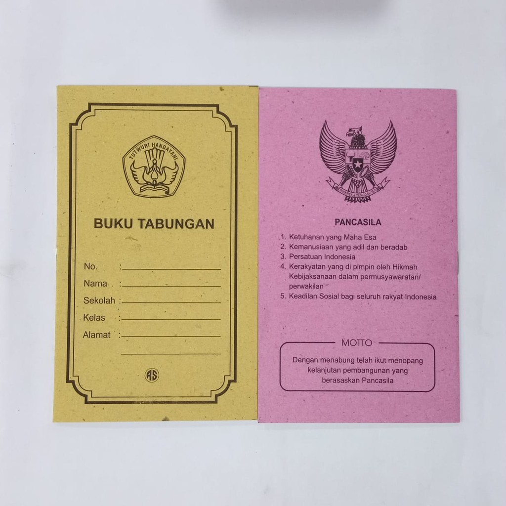 Buku Tabungan Sekolah / Buku Tabungan Anak / Buku Simpenan / Tabungan Tipis / Buku Tabungan