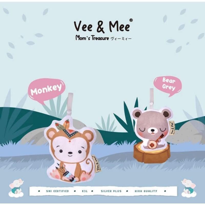 Vee &amp; Mee Minky Doll - Boneka Gantungan Stroller/Box Bayi