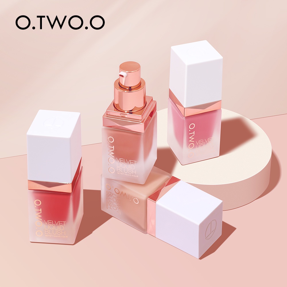 O.TWO.O Liquid Blusher On Long Lasting Natural Blusher Face Cheek Make Up