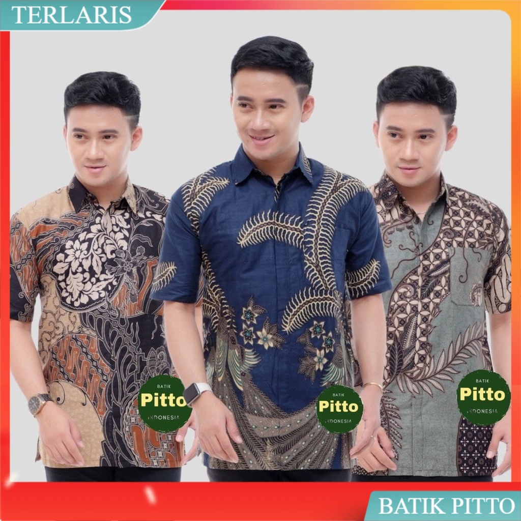 Batik pria lengan pendek | kemeja Batik | Batik Pria | hem pria