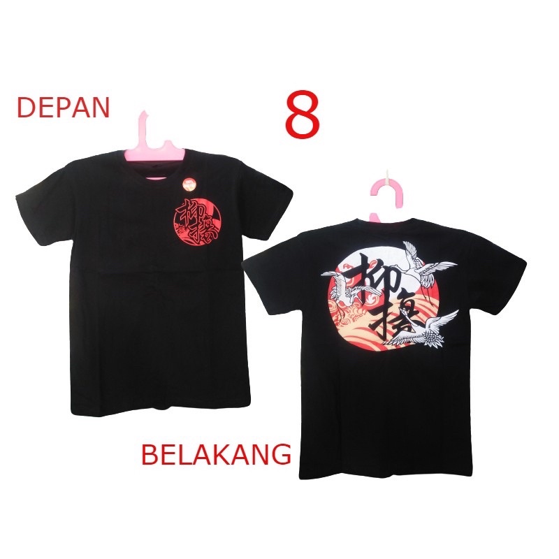 kaos atasan anak motif jepang motif burung / kaos anak tanggung junior