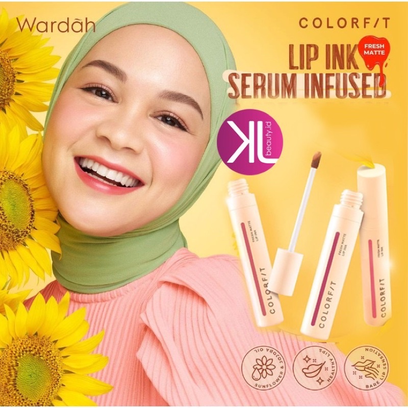 WARDAH Colorfit Fresh Matte Lip Ink 4g paket ombre terlaris