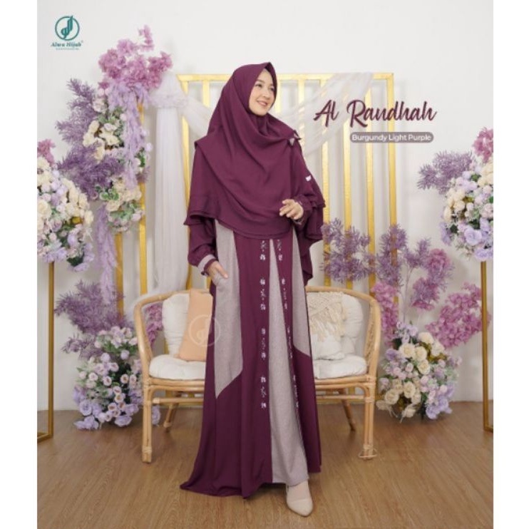 GAMIS  AL RAUDHAH • SET KHIMAR