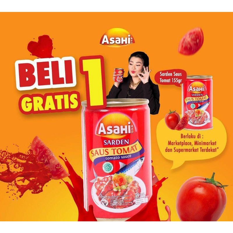 sarden Asahi beli 1 gratis 1