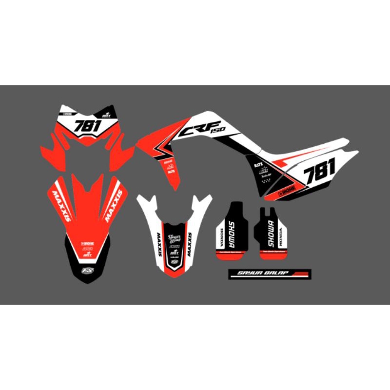 DECAL CRF CUSTOM ORANGE