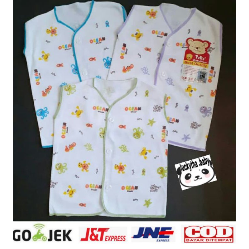 baju bayi TARA kutung full print/baju Tara kutung putih/perlengkapan bayi