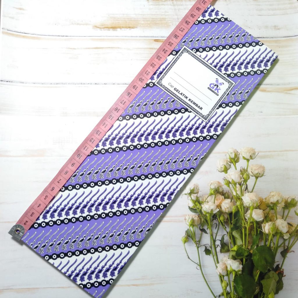 

[SATUAN] 1x buku hard cover expedisi isi 50 cap gelatik kembar gambar batik awet kuat rapi