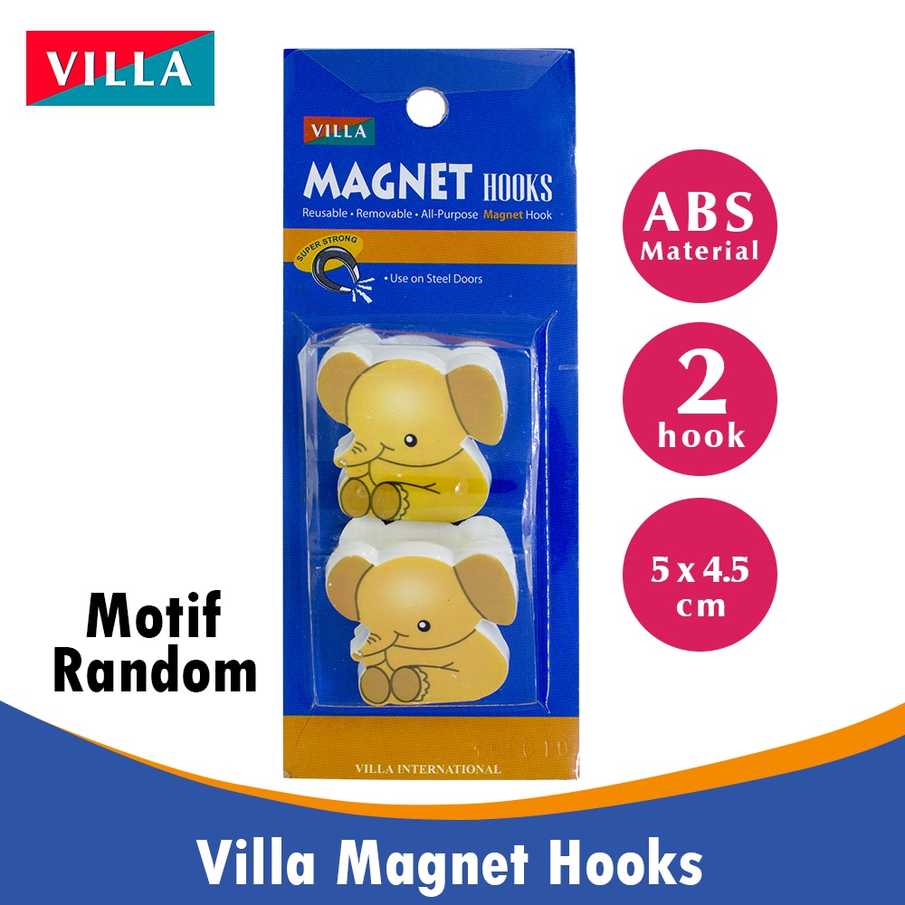 Ktmstore Klip Jepitan Magnet Kulkas 2 pc Tempelan Kulkas magnet hook villa 1027