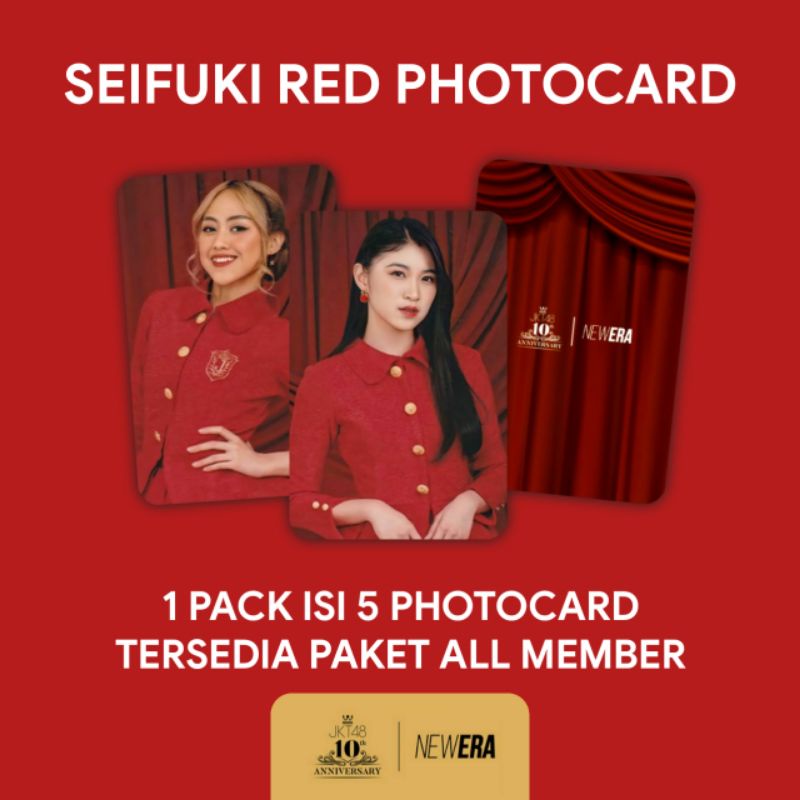 NDESIGN - RED SEIFUKU JKT48 NEW ERA PHOTOCARD