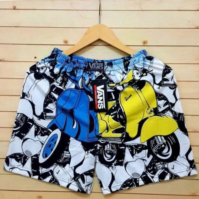 BEST SELLER 1 - BOXER PRIA WANITA| CELANA DALAM PENDEK KOLOR BOXSER PANTAI BAHAN KATUN BOKSER DISTRO SURFING PREMIUM PANTAI SANTAI RENANG COWOK PRIA WANITA CEWEK LAKI LAKI COWO PEREMPUAN REMAJA DEWASA-Vespa