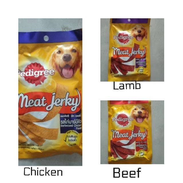 Meat jerky snack anjing 80 gr