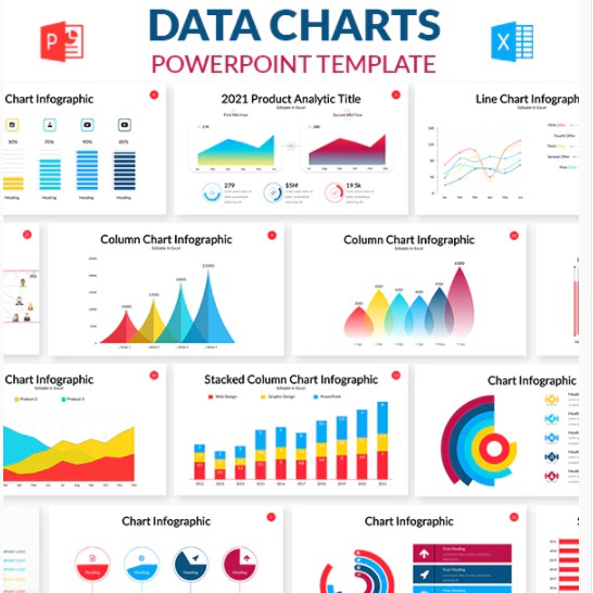 

NS 50 Data Charts PowerPoint Template