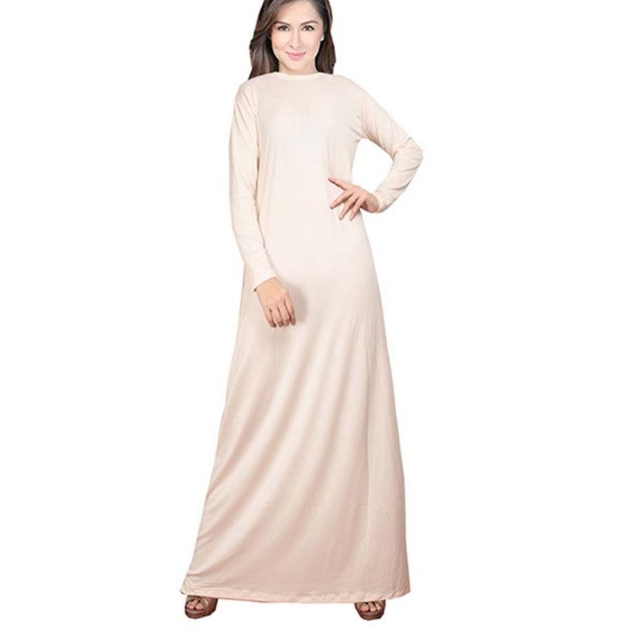 ➽ Dalaman inner manset lengan panjang untuk gamis warna hitam putih bahan spandek halus polos dalema