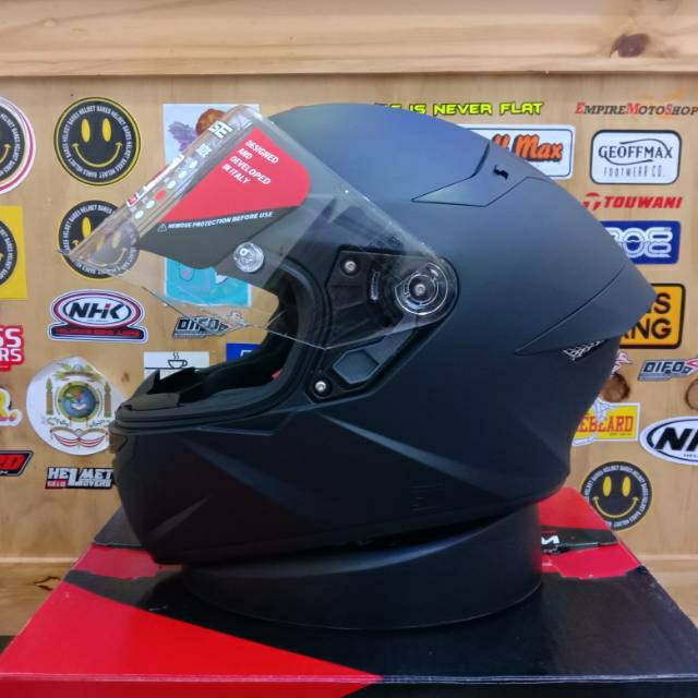 HELM KYT TT COURSE BLACK DOFF ORIGINAL HELM TOURING HELM DRAG BALAP KYT TT COURSE ORI MURAH