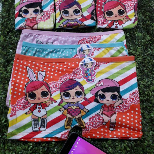 FREYA KIDS  Boxer anak Perempuan Celana dalam anak Perempuan LOL