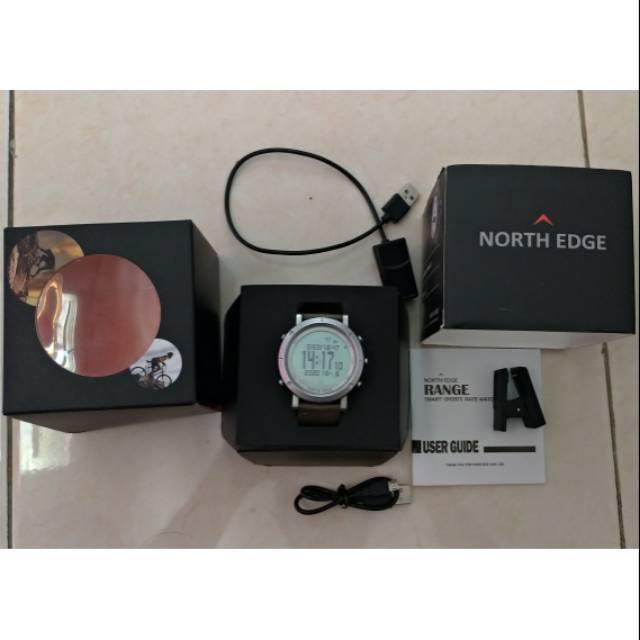 North Edge Range 2 With Heart Rate Monitor dan Chargable battery