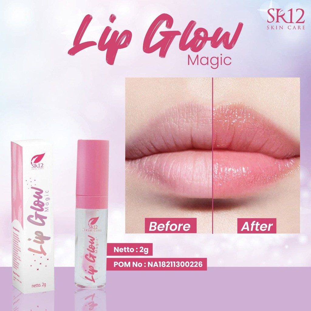 Lip Glow Magic SR12 Ori Pelembab Melembabkan Pemerah Bibir Tahan Lama Lip Gloss Lipstik Original BPOM