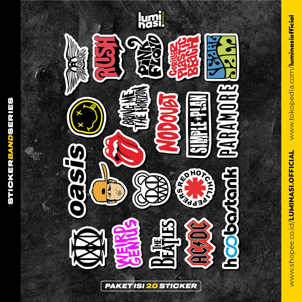 

Cutting Sticker Die Cut | Band Series Vol.2 | Isi 20