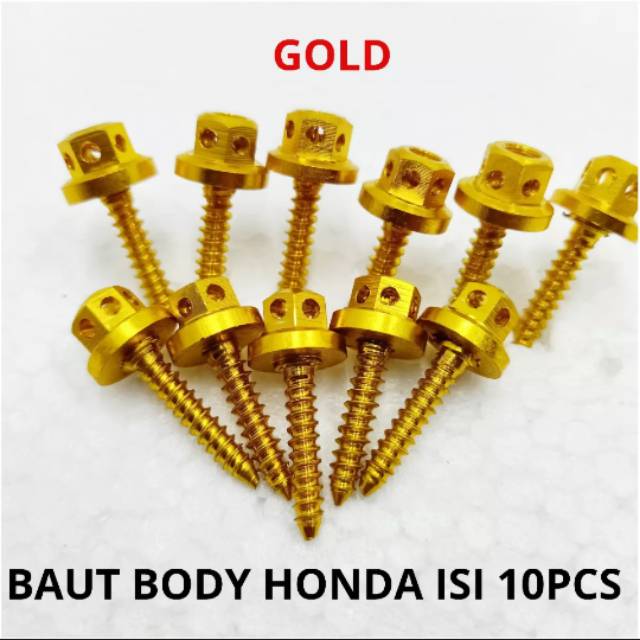 BAUT BODY HONDA ISI 10 BIJI -GOLD