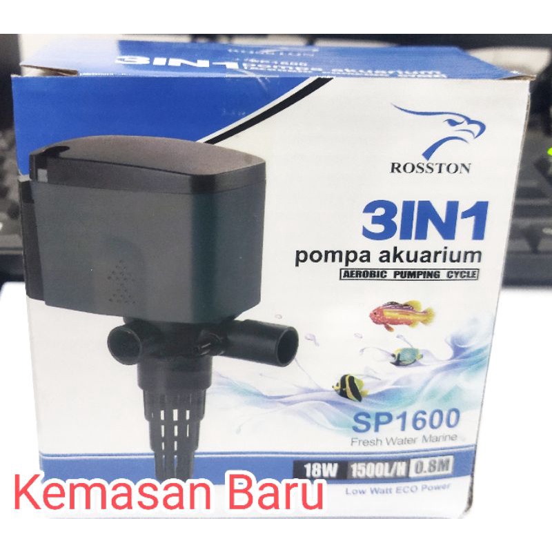 Pompa Aquarium kolam kecil Rosston RS / SP 1600