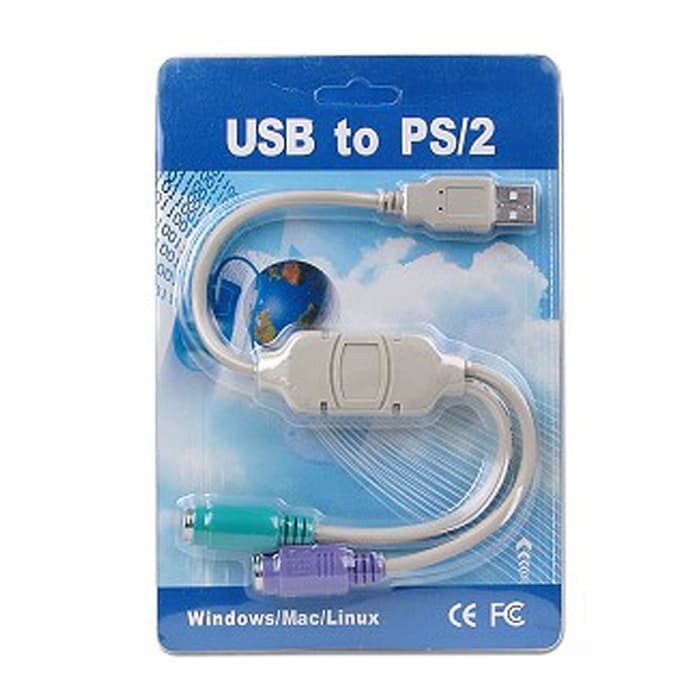 Kabel USB to PS2 Keyboard Mouse