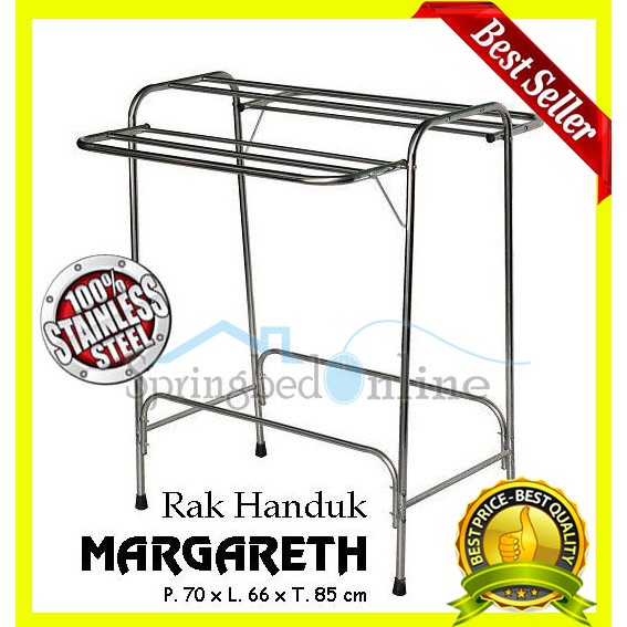 Harga HEMAT! Paket Jemuran Stainless+Rak Handuk Stainless