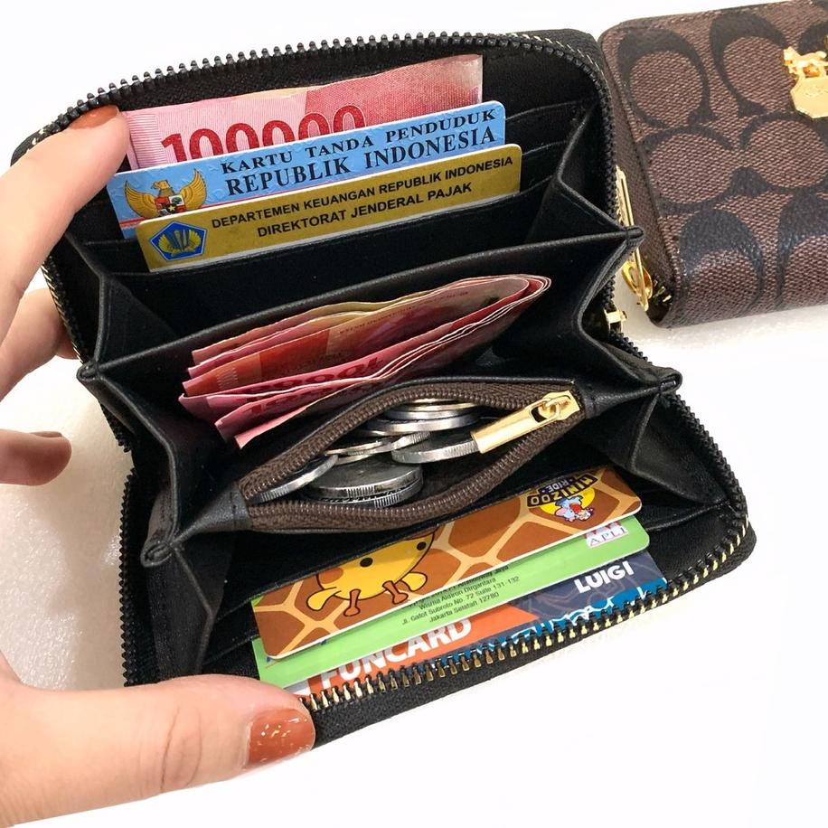 𝓞𝓡𝓘𝓖𝓘𝓝𝓐𝓛 Dompet kartu Coach REFI import super koin uang wallet dompet kecil wanita coin card holder 