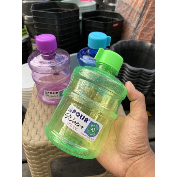 botol minum mini ukuran 750 cc model galon mini