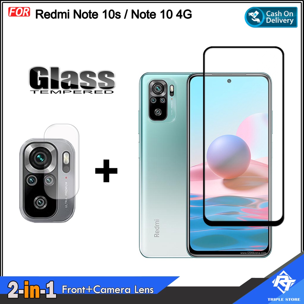 Paket 2in1 Tempered Glass Front and Camera Lens Xiaomi Redmi Note 12 Pro Redmi 12 4G 5G 12C Mi 11T P