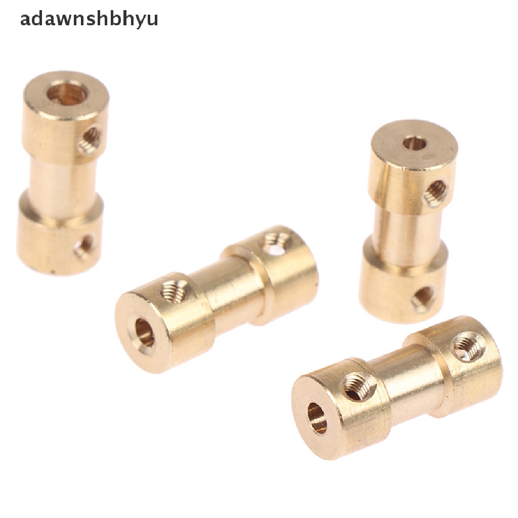 Adawnshbhyu 2-6mm Kuningan Connecting Shaft Konektor Motor Drive Rigid Coupling Coupler Sleeve