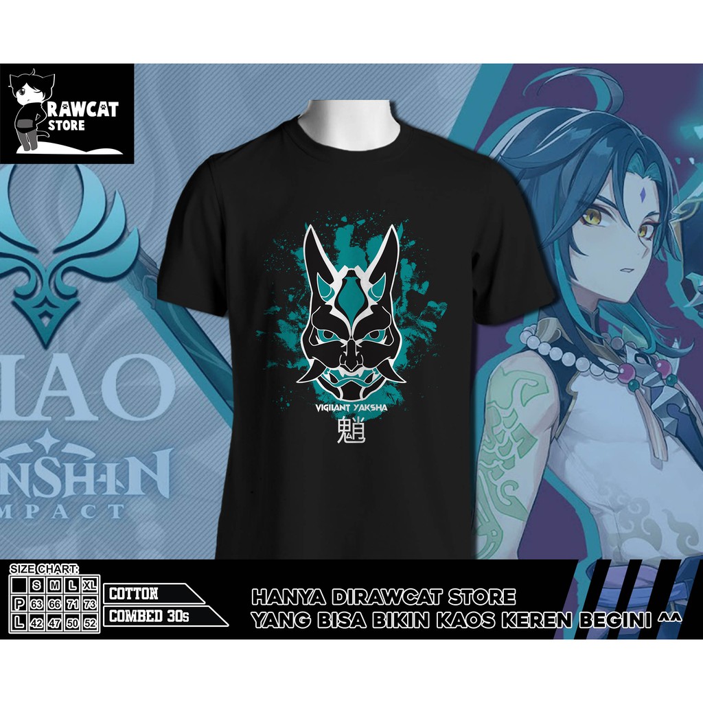 kaos pria genshin impact xiao