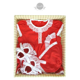 Newborn Baby Dress Set Gift Baby Baju Bayi Perempuan Kado