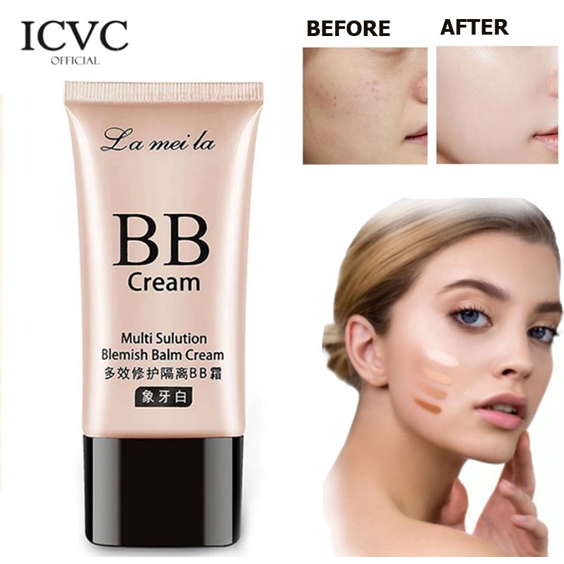 Jual Foundation Lameila Natural Bb Cream Glowing Tahan Lama Shopee Indonesia