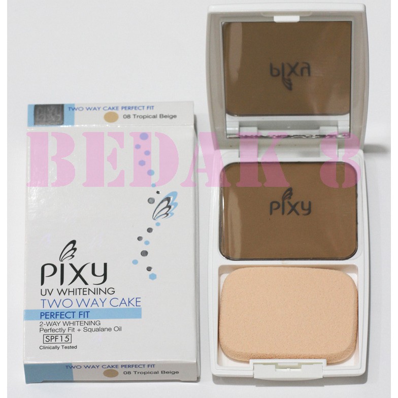 BEDAK PIXY UV WHITENING TWO WAY CAKE PERFECT FIT