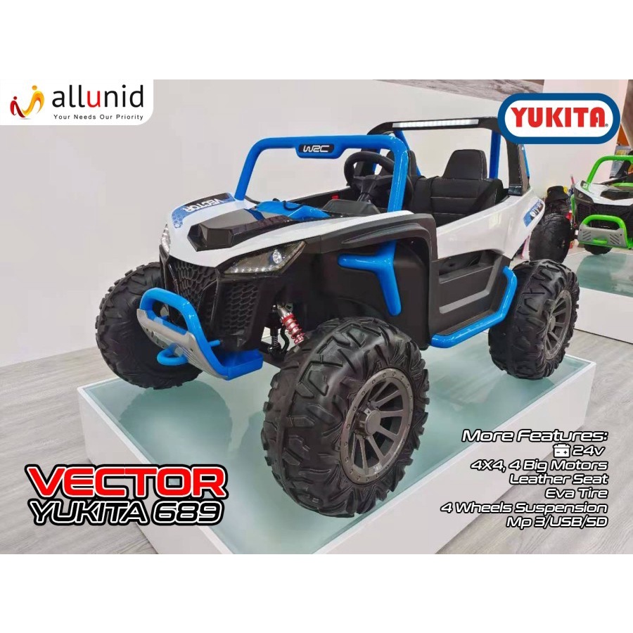 Mainan Anak Mobil Aki VECTOR - YUKITA 689 4WD - Maenan Mobilan