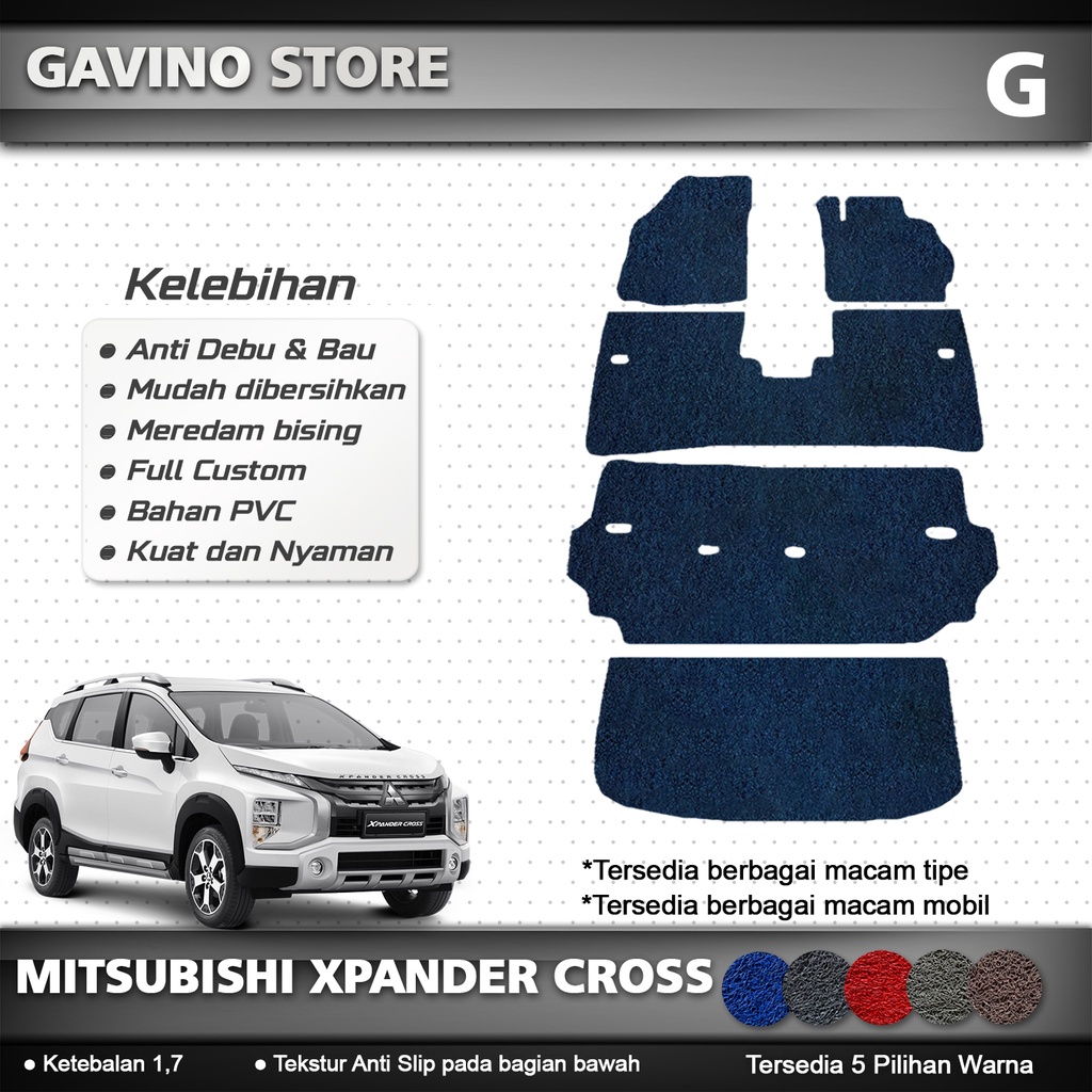 karpet mobil mie bihun mitsubishi xpander cross full bagasi / karpet mobil mitsubishi xpander cross 