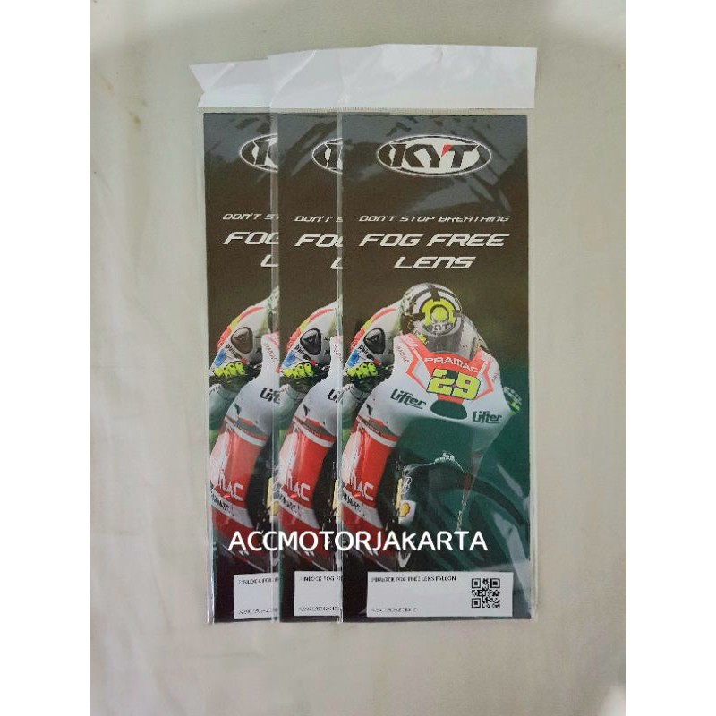 AntiFog PINLOCK KYT RC7, R10, K2Rider, Vendetta 2 & Falcon 2 | Original KYT 100%