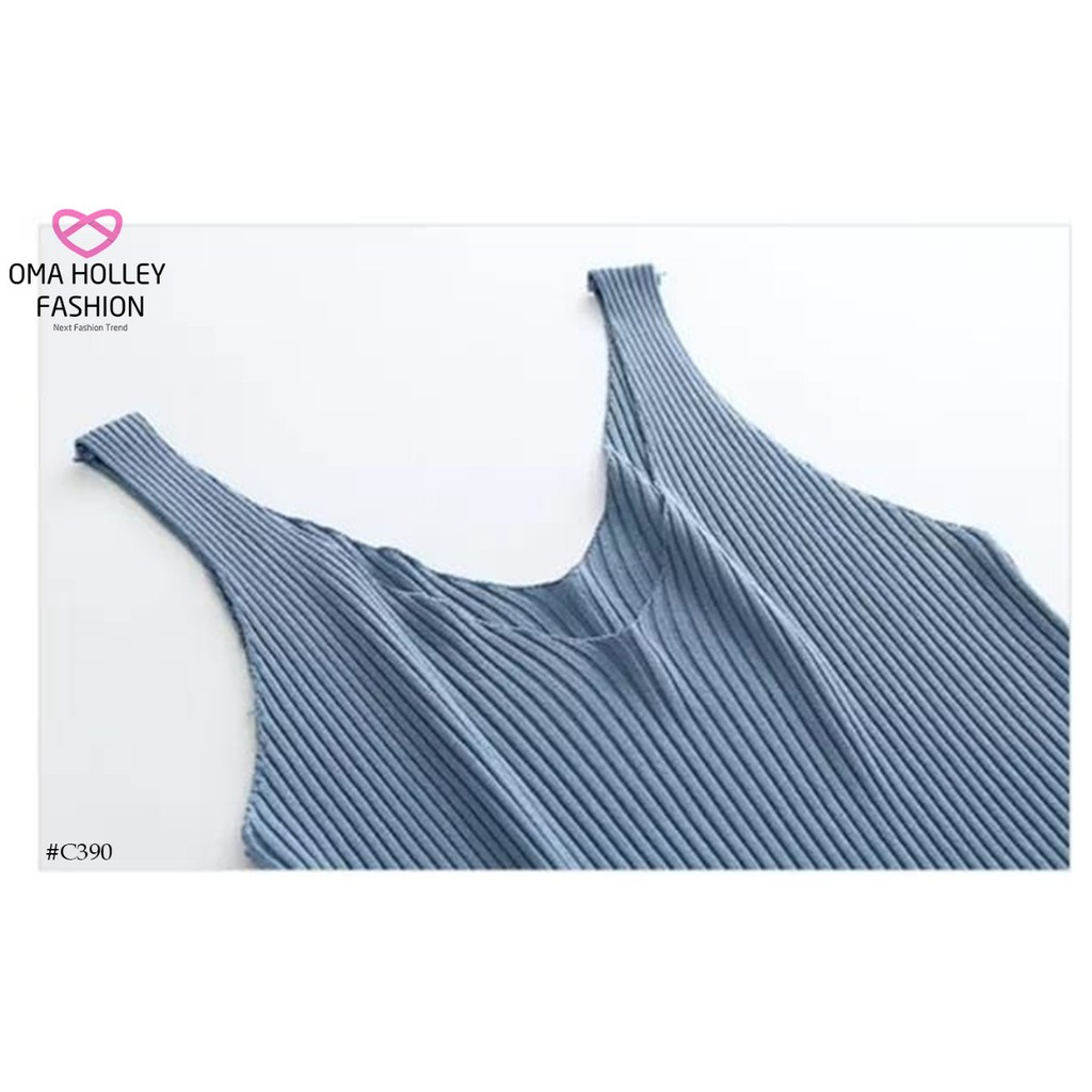 (COD) OH Fashion V-Neck Knit Tank Top #C390