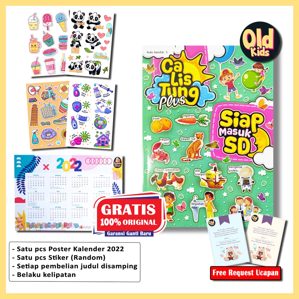 Buku Anak Tk Paud - Buku Calistung Anak Tk Paud - Calistung Siap Masuk SD
