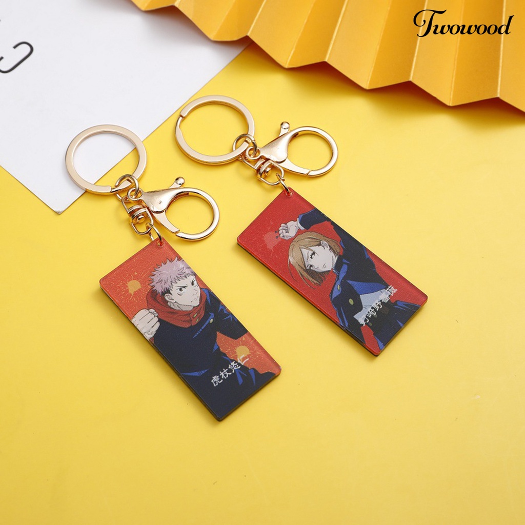 Gantungan Kunci Motif Print Kartun Anime Jujutsu Kaisen Bahan Akrilik Untuk Hadiah