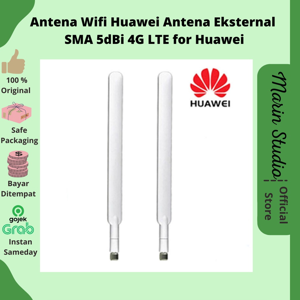 Antena Wifi Huawei Antena Eksternal SMA 5dBi 4G LTE for Huawei ( 2pcs )