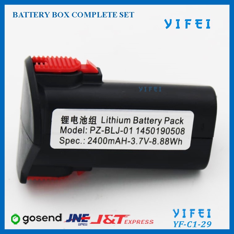 BATTERY BOX COMPLETE SET YIFEI YF-C1-29/BATERAI YJ-C1/YJ-C50